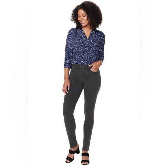 NYDJ New Size 6 Alina Legging Jeans in Flosom Black Gray Wash - Picture 1 of 14